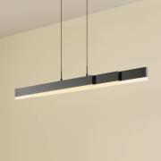 Lucande LED-hänglampa Torven, svart, CCT, dimbar