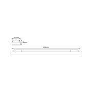 OSRAM LED-ljuslist POWER BATTEN, 3 000 K, 60 cm, 2 lampor