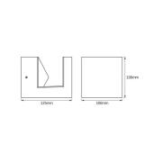 OSRAM LED-utomhusvägglampa ENDURA STYLE PYRAMID rostfritt stål IP44