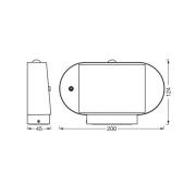 OSRAM LED-sensorvägglampa ENDURA STYLE SOLAR OVAL 20 cm 830