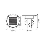 OSRAM vägglampa ENDURA STYLE SOLAR DOUBLE CIRCLE stål