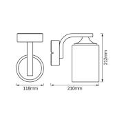 OSRAM utomhusvägglampa ENDURA CLASSIC LANTERN CYLINDER, vit