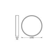OSRAM LED-taklampa ORBIS SLIM MOIA svart Ø 48 cm metall