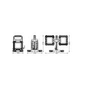 OSRAM LED-arbetslampa VALUE FLEX, svart, IP65, 2 x 30 W