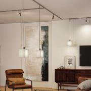 Paulmann URail lampskärm Verona 2Easy, grå, 25 x 13 cm