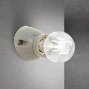 ORION Vägglampa Frost, gau, keramik, E27