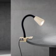 ORION Klämlampa Dotty, khaki, höjd 33 cm, GU10