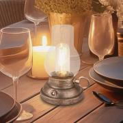 Briloner LED-bordslampa Brilo unplugged Kanea bronsfärgad 18 cm