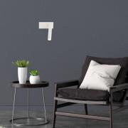 Argon LED-vägglampa Rulo, beige, stål, 3000 K