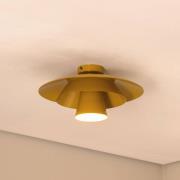 Luminex Taklampa Plato, senfgul, metall, Ø 38 cm, E27