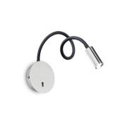 Ideallux Ideal Lux LED-vägglampa Focus 2, kromfärgad, 55 cm, flexibel ...