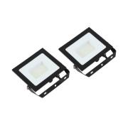 Prios utomhus LED-spot Maikel, 50 W, metall, 2-pack