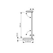 LED-skrivbordslampa MAULstudy, vit, stål, 49 cm, E27