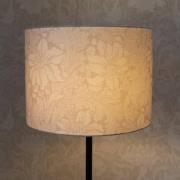 PR Home Golvlampa Amy, beige/svart, höjd 150 cm, textil, E27