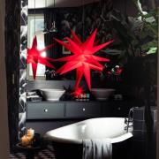 STERNTALER LED-stjärna, röd, Ø 55 cm, 18 taggar, IP44