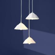 OSRAM hänglampa Decor Lotus Leaf, 3 lampor, vit, papper, E14