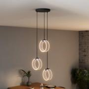 OSRAM LED-hänglampa Decor Circle, 3 lampor rund, CCT, svart