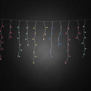 Konstsmide Christmas LED-ljusgardin isregn, Globar färgglada, 200-flg.
