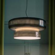 MARSET LED-hänglampa Bohemia, Triac, rökgrå