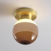 MARSET LED-vägglampa Dipping Light A2, brun/mässing