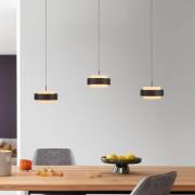 Schöner Wohnen LED-hänglampa Elmo, svart, 3 lampor, 3000 K