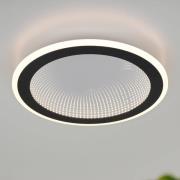 Reality Leuchten LED-taklampa Glace, svart, CCT, dimbar, metall