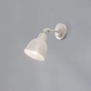 Argon Vägglampa Emoti, beige, 1 lampa, stål, Ø 10 cm