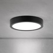 ORION LED-taklampa Disc, svart Ø 14 cm, CCT metall/plast