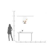 KARE hänglampa Cappelli, flerfärgad, Ø 50 cm, G9