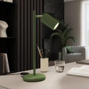 SOLLUX LIGHTING Bordslampa ALORA, höjd 43 cm, olivgrön, metall, GU10