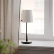 By Rydéns By Rydens bordslampa Lumi, 49 cm, svart/vit, textil