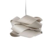 LZF LAMPS LZF hänglampa Link, grå/nickelfärgad, Ø 46 cm, trä