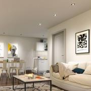 Paulmann LED-inbyggnadslampa, vit, Ø 8 cm, 4,8 W, 20-pack