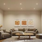 Paulmann LED-inbyggnadslampa Cole Coin svart Ø9cm IP44 dimbar 3-pack