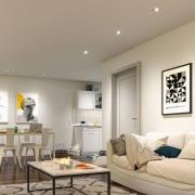 Paulmann Smart LED-inbyggnadslampa Base Coin järn Ø9cm RGBW 3-pack