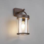 Reality Leuchten Utomhusvägglampa Almeria, rost, aluminium, höjd 29 cm...