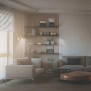 Briloner Spotlight till vägg Tapp, beige, Ø 8 cm, 1 lampa, metall, GU1...