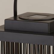 Searchlight Solar-LED-terrasslampa Sophelia, 26 cm, svart, rotting