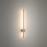 Nowodvorski Lighting LED-vägglampa Orla S, sand, aluminium, höjd 65 cm