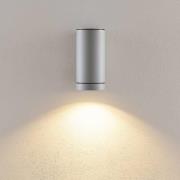 Deko-Light Utomhusvägglampa ShoreLine Pro Round, ljusgrå, GU10