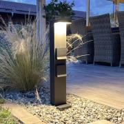 Deko-Light LED-sockellampa Uttagskolonn Lerna, 60 cm, aluminium mörkgr...