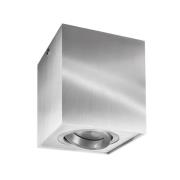 Deko-Light Takspotlight Bengala kantig, silver, aluminium, GU10, vinkl...