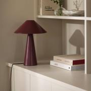 Globen Lighting bordslampa Cannes, röd, metall, höjd 40 cm