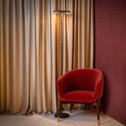 Lucide LED-golvlampa Celeste, svart, höjd 174 cm, metall