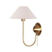 Globen Lighting Vägglampa IRIS, krämfärgad, höjd 32 cm