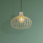 Globo Hänglampa Mateo, kräm/sandfärgad, metall, Ø 40 cm