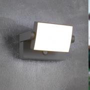 Trio Lighting LED-sensor-utomhusvägglampa KANSAS antracit bredd 20 cm ...