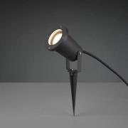 Trio Lighting markspettspotlight UBANGI, antracit, metall, IP65, GU10