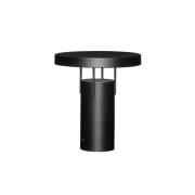 HÜBSCH LED-batteridriven bordslampa BringMe, matt svart, höjd 28 cm