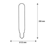 SEGULA LED Elegant Line E27 5W Tube 2 700 K Glödtråd dimbar